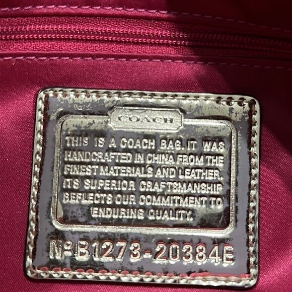 Coach Poppy Jazzy Metallic Gold 2 Way Crossbody And Shoulder Bag - Picture 12 of 16